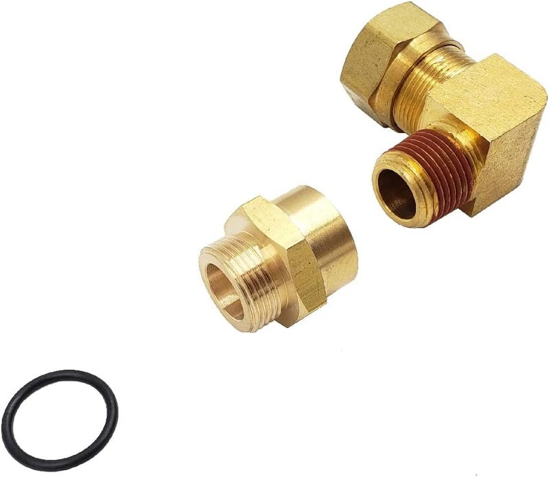 PartLogix Compression Fitting Adapter Kit M22x1.5-3/4 Compatible with Volvo Elbow Nipple 20999388 20462691 - Image 4
